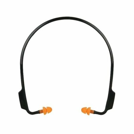 SAFETY WORKS MSA Ear Plugs, 23 dB NRR, Silicone Rubber Ear Plug, 3 ft L Cord 818070